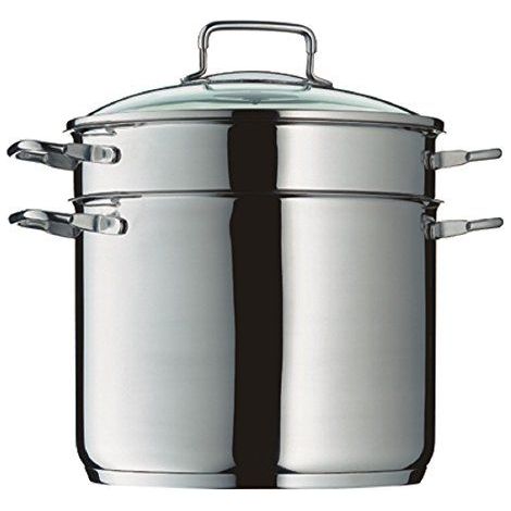 WMF Olla para pasta 7 litros plata acero inoxidable