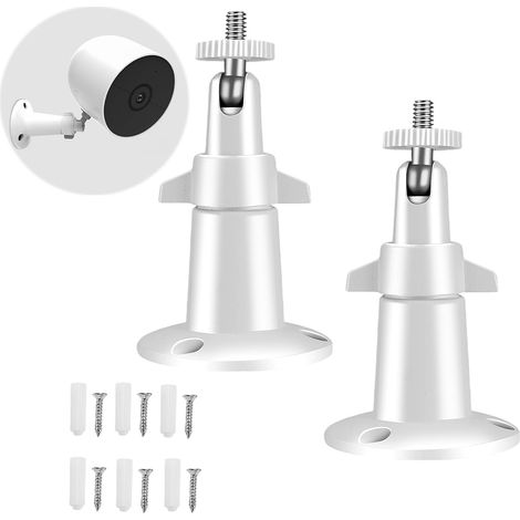 2 PCS Support Caméra Extérieur,Support Camera,Support Poteau de Sécurité Réglable en Métal,Pour Caméra de Sécurité Arlo Pro, Arlo Pro, Arlo Ultra, Arlo Go, Arlo Essential Spot, Ring Stick Up (1/2)