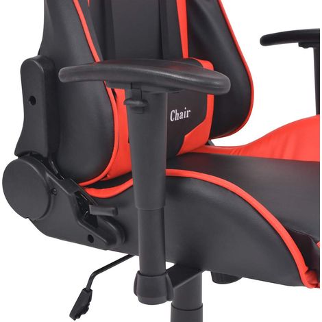 Maison Exclusive - Sedia da Ufficio Racing Reclinabile in Pelle Sintetica Rossa (1/5)