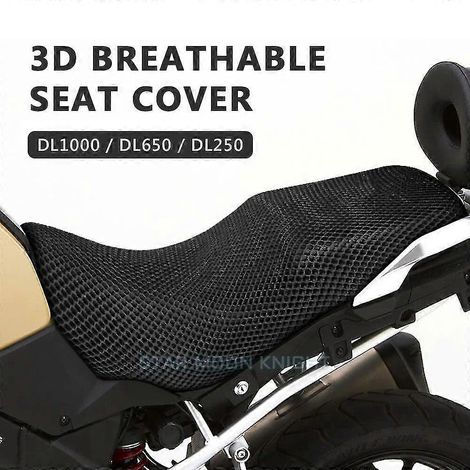 Motorradsitzkissenbezug Netz 3D Mesh-Schutz Isolierkissenbezug für Suzuki V-Strom VStrom DL1000 DL650 DL250 DL 650--DL250