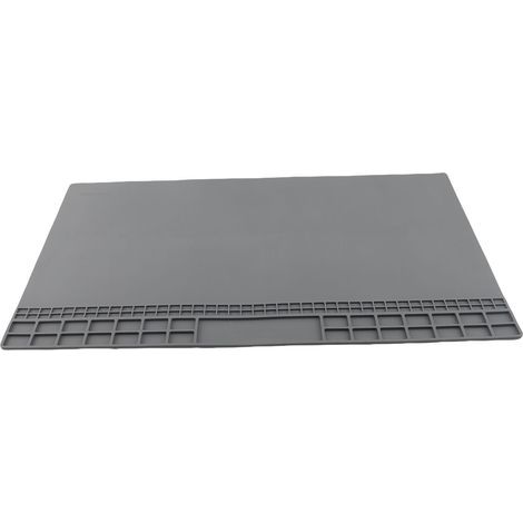 60x35cm Repair Mat, Silicone Electronic Work Mat, High Temperature Resistant, Grey (1/2)