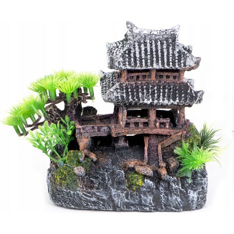 Wunderschönes japanisches Haus XL (15 cm) – Aquariendekoration