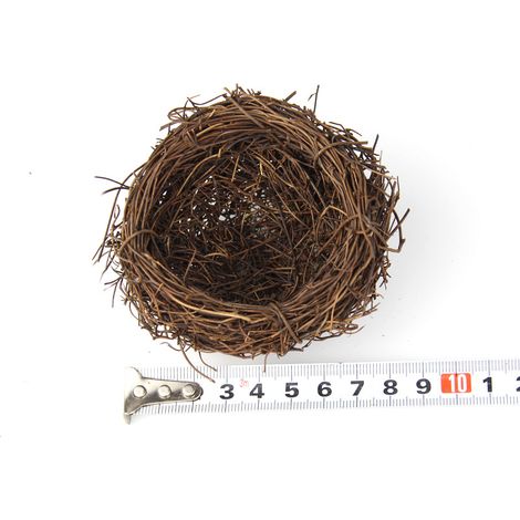 Künstliches Vogelnest, Volierennest, natürliches, handgefertigtes Gartennest – 8 cm