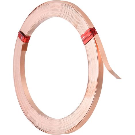 Flat Copper Wire 3 mm, 6 m, 32 Gauge, Copper, for Jewellery and DIY Crafts (1/5)