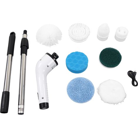 Brosse électrique nettoyante sans fil, outil télescopique pour salle de bain, épurateur rechargeable (1/5)