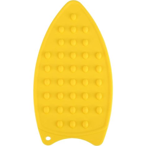 Tapis de rangement en ferrosilicium, tapis de protection thermique en ferrosilicium, tapis antidérapant et résistant à la chaleur pour le repassage (jaune)