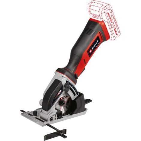 Einhell TE-CS 18/89 Li Mini Sierra Circular Negro Rojo