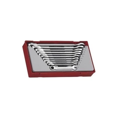 Juego de 11 llaves combinadas con carraca articuladas TENGTOOLS TT6511RS