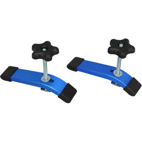 Lot de 2 Rail - Aluminium T-Track Clamp T Track Jeu de pinces de maintien à action rapide en métal, pour outil de travail du bois T-Slot (1/5)