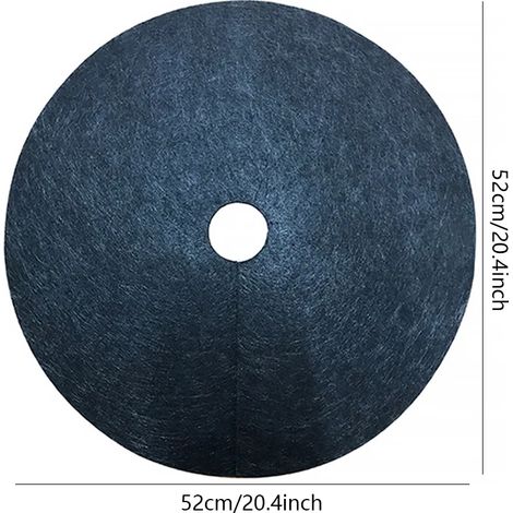 (52CM) Nouvelle toile de protection pour arbres, toile de paillis écologique, anneau de paillis rond, barrière anti-mauvaises herbes, couverture pour plantes pour jardins intérieurs et extérieurs (1/4)