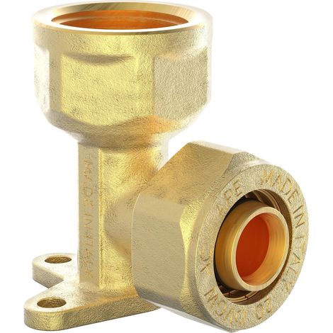 MS Wandscheibe, blank, 16 mm x 1/2"IG, Klemmfitting für MSVR (1/4)