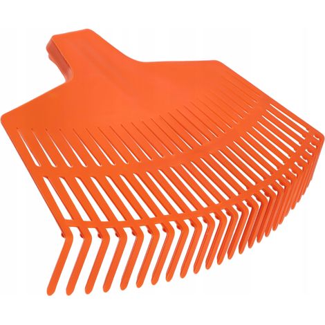 KADAX Rechen aus Kunstsoff, ohne Stiel, Orange, 45 cm (1/5)