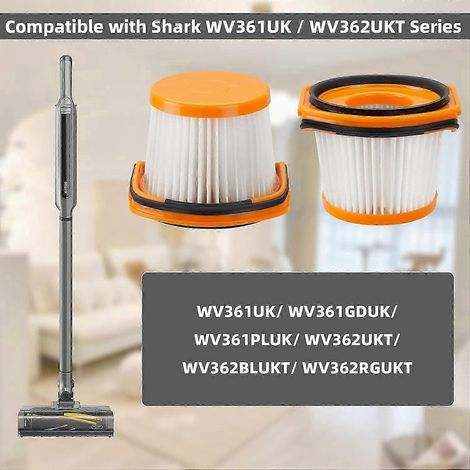 Paquete de 4 filtros de repuesto para aspiradoras inalámbricas Shark WV361UK / WV362UKT Series, extraíbles y lavables a mano. Accesorios de filtro para el sistema Shark WANDVAC. (1/4)