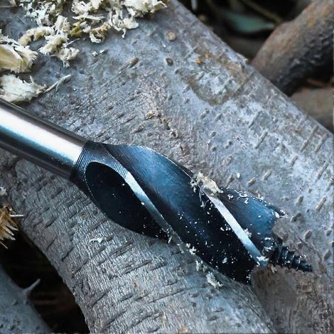 Étui de protection pour clé à tarière, perceuse à main de survie en extérieur, équipement de survie pour le sport, la jungle, le camping, le bushcraft et le travail du bois (1/4)