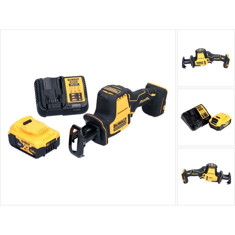 DeWalt DCS 369 P1 Scie sabre sans fil, réversible Brushless 18V + 1x Batterie 5,0Ah + Chargeur (1/5)