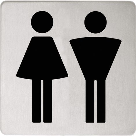 KEUCO PLAN Türschild Symbol Damen und Herren, zum Kleben, (1/3)
