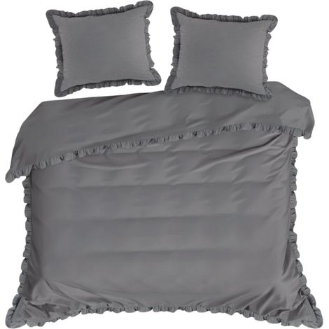 Parure de lit Steel Frill 160x200 cm en coton (1/5)