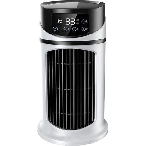 Ventilateur tour portable USB pour climatiseur électrique sans pales avec humidificateur intégré, débit réglable à 6 vitesses, construction ABS, capacité de 300 ml, réservoir d'eau (1/5)