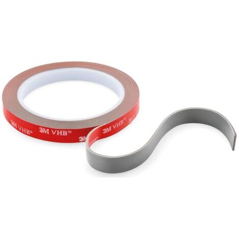 Tapes 3M VHB - Ruban adhésif double face universel extra fort en mousse acrylique, résistance à l'eau et aux hautes températures, bandes LED, voiture,maison bureau (10 mm x 3 m) (1/5)