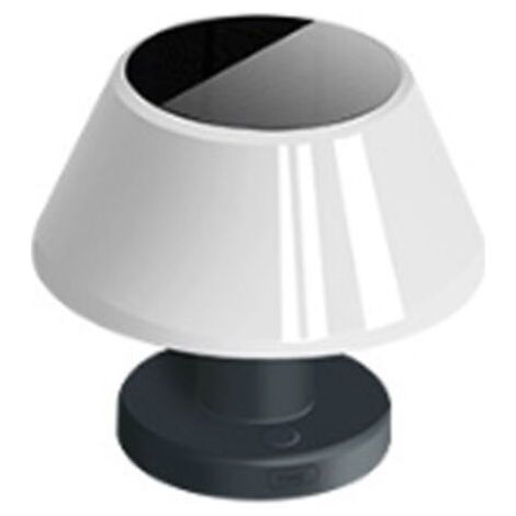 Lampe de table extérieure dimmable solaire, lampe de table intérieure à batterie LED rechargeable USB et solaire, lampe solaire étanche ip54, lampe de table sans fil pour restaurant balcon (1/5)
