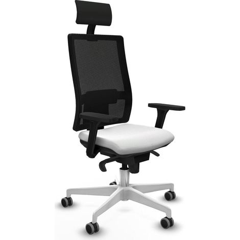 Piqueras-y-crespo Silla de Oficina Moderna Blanca Confort