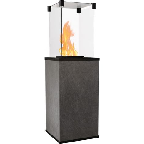KRATKI Gaskamin PATIO Quarzstein Seta Liquorice Gasheizgerät 4-8,2 kW (1/5)