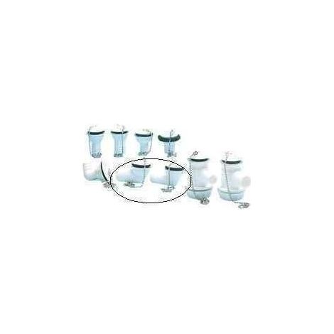 Bonde coudée avec bouchon et chaînette, filetage Ø 31 mm, tuyau Ø 20 mm, pour caravane et camping-car