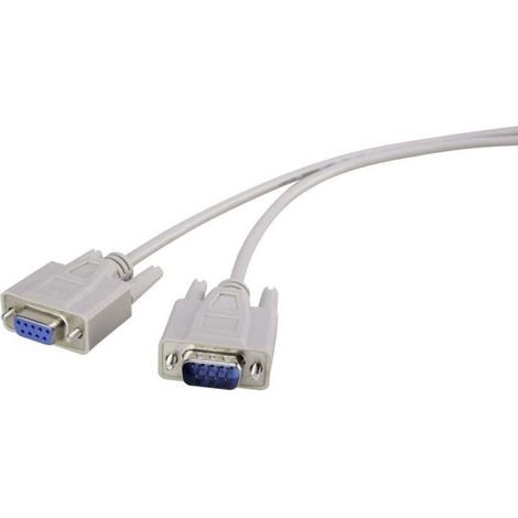 Online Store série Rallonge [1x SUB-D mâle 9 pôles - 1x SUB-D femelle 9 pôles] 2.00 m beige Y490961 (1/3)