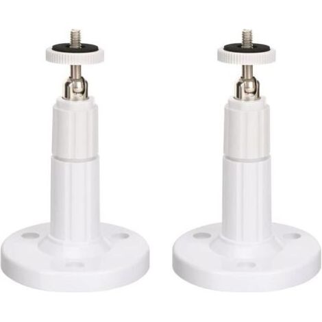 (Paquet de 2) Fixation Murale caméra de sécurité intérieure/extérieure, Support de Plafond réglable pour Support Arlo, Arlo Pro et Autres modèles compatibles (Blanc) (1/4)