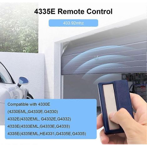 Télécommande de porte de garage Chamberlain LiftMaster 4335E, 433,92 MHz, émetteur portatif Telecommand pour 4330E et 4332E. (1/5)