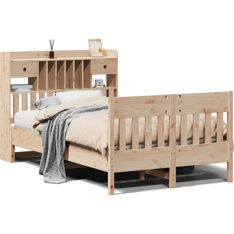 Maison Exclusive - Letto senza Materasso 135x190 cm in Legno Massello di Pino