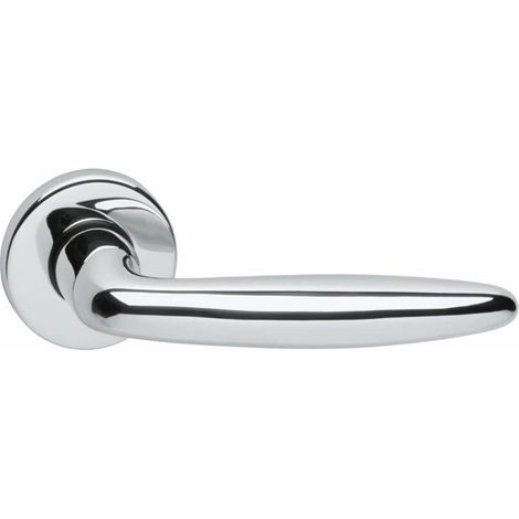 Poignée de porte classique Sigaar chrome sur rosace - 0016.019902 (1/3)