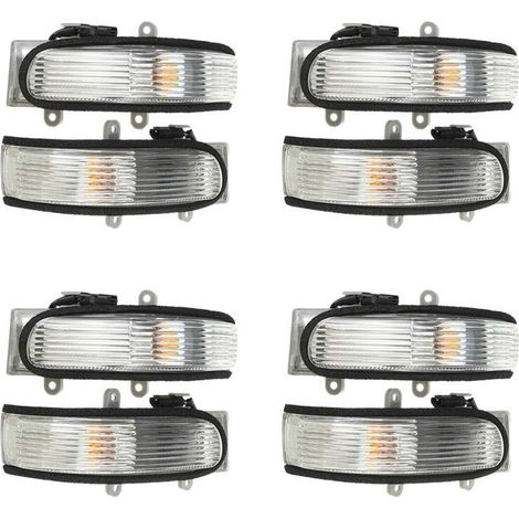 Juego de 8 intermitentes para espejos retrovisores, apto para modelos Camry (2006-2011), Vios (2008-2012), 2008 y 2009. (81730-06060)