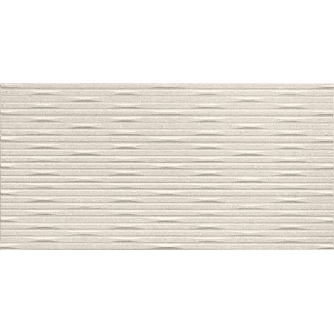 Carrelage effet Pierre 3D Beige Ivoire Intaglio 80x40x1 cm Mat Volenza - Mur intérieur (vendu par carton de 1,28 m²) - RO'MA CARRELAGE
