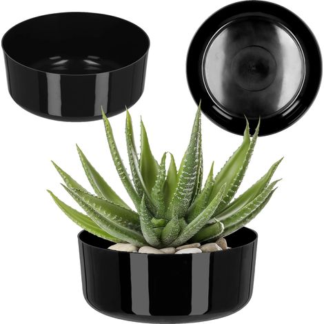 Housse de pot de fleurs, design durable, compatibilité avec les plantes d'intérieur, noir-a, Petit-a (1/2)