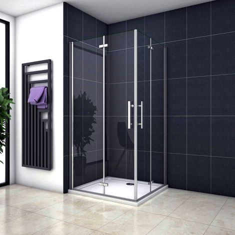 Océan Cabine De Douche 120x80x185cm En Verre Anti-calcaire 2 Portes De Douche (1/5)