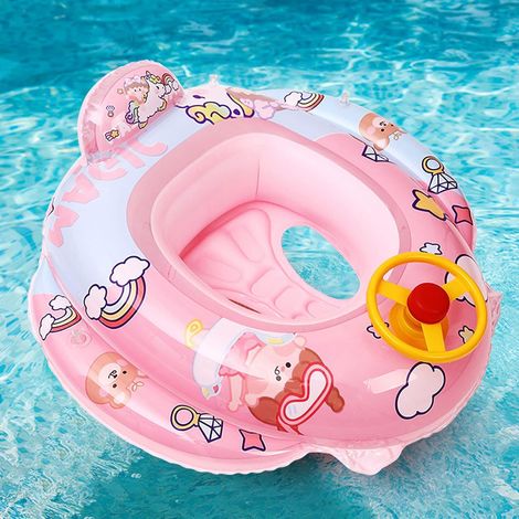 Bouées pour bébé pour la piscine, bouées gonflables pour bébé avec volant et pistolet à eau (1/5)