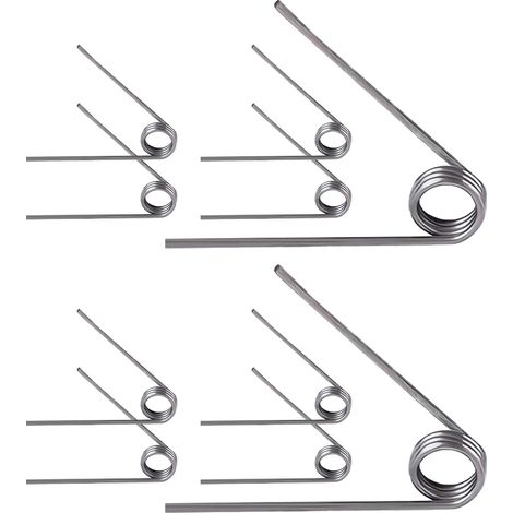 10 Pcs Torsion Spring Wire Diameter 0.7mm Outer Diameter 4mm 3 Turns 60° Angle for Home Repair (1/5)