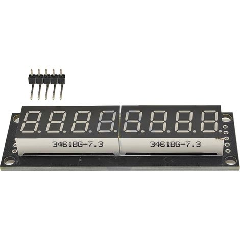Module d'affichage numérique à tube LED 8 chiffres 7 segments 5 V 0,36 pouce 74HC595 Affichage jaune (1/5)