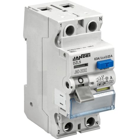 Interruptor diferencial 2P 63A electromagnético Tipo A 0,1s