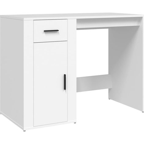 Maison Exclusive - Schreibtisch Weiß 100x49x75 cm Holzwerkstoff