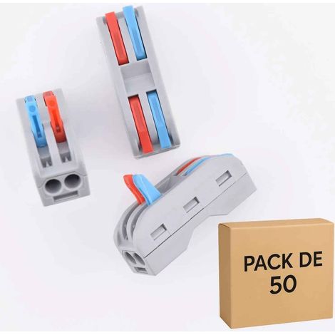 50 connecteurs rapides à leviers 2 entrées-2 sorties 32A, PCT-222 (1/5)