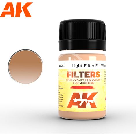 Prodotto smaltato ocra per sabbia / filtro chiaro per legno AK-261 AK261 35 ml