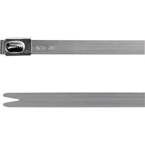 HellermannTyton 111-93089 MBT8S-316-SS-NA-C1 Kabelbinder 201 mm 4.60 mm Silber mit Kugelverschluss 1 (1/5)