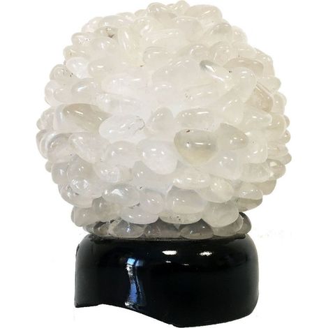Lampe 13 cm ronde en quartz polis (1/2)