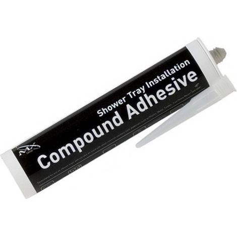 MX Shower Tray Installation Compound Adhesive 380ml Cartridge Black (1/3)
