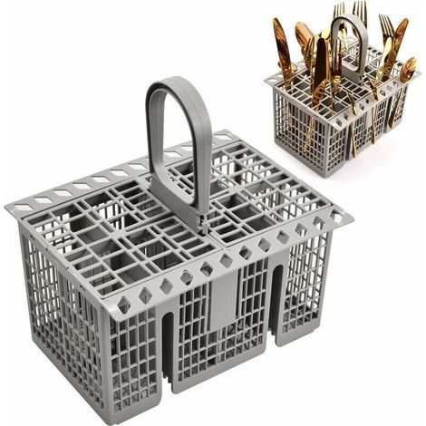 Panier à couverts pour lave-vaisselle, Panier couvert lave vaisselle universel, pour Hotpoint 99673-8729, C00257140, C0038660, Indesit, Whirlpool (1/4)
