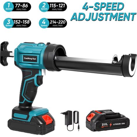 Outil joint verre sans fil – 4 rapports – 1 batterie incluse – Compatible Makita 18V – Bleu – Vitrage (1/5)