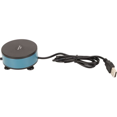 Pompe à oxygène ultra silencieuse pour aquarium, aérateur portable USB pour aquariums et pêche en extérieur (1/5)