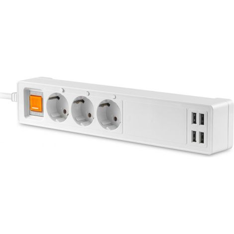 Platinet Intelligente Steckdose 3680W mit 4 USB-A Anschlüssen